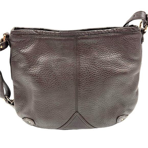 Cole Haan Casual Vintage Y2K Brown Leather Village Fog Crossbody Shoulder Bag - Picture 5 of 16